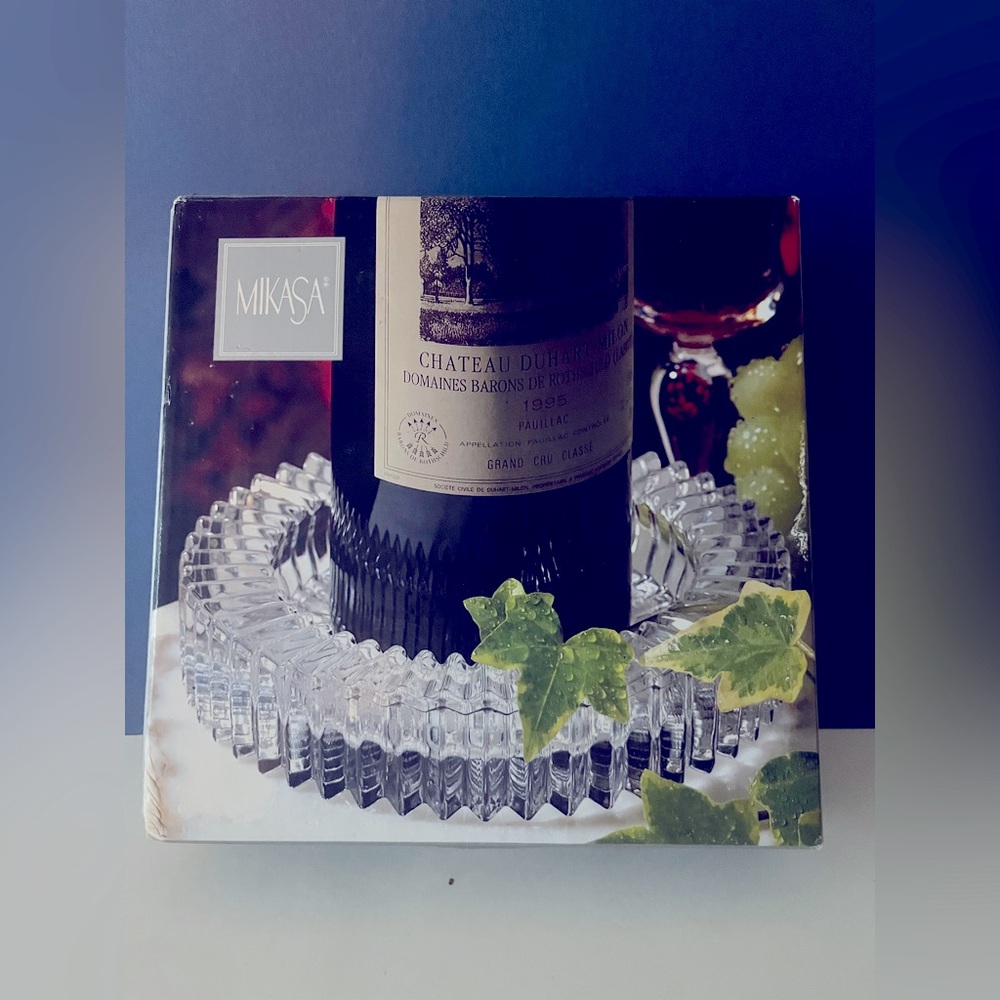 Mikasa Diamond Fire Wine coaster/pillar candleholder WY247/612 NWOT Discontinued